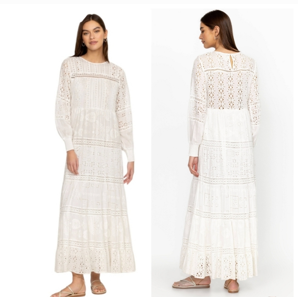 Johnny Was Billie Maxi Wedding Dress XL And MED